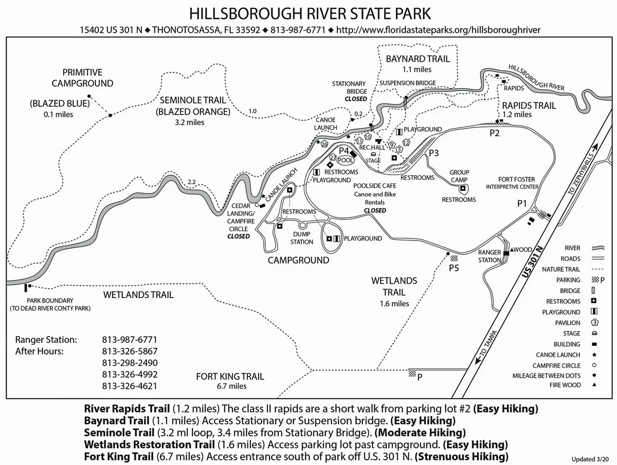 hillsborough river state park map