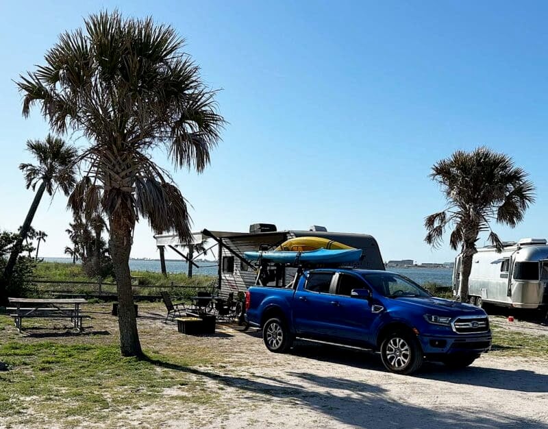 Wind-swept Huguenot Park: Pristine beach with camping on a Jacksonville sandbar 5 huguenot memorial park jacksonville campsite