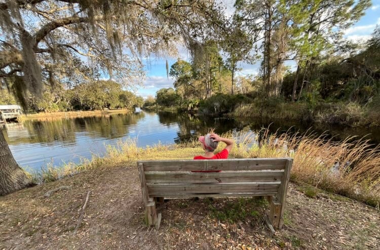 Lake Kissimmee State Park: Away from it all and back in time 1 The boat launch basin at Lake Kissimmee State Park is one of the scenic spots to sit on a bench and take in the peaceful beauty. It's also popular with fishermen. (Photo: David Blasco)