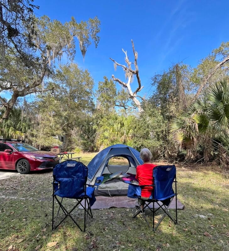 Lake Kissimmee State Park: Away from it all and back in time 7 Tent camping at Lake Kissimmee State Park near Lake Wales. (Photo: David Blasco)