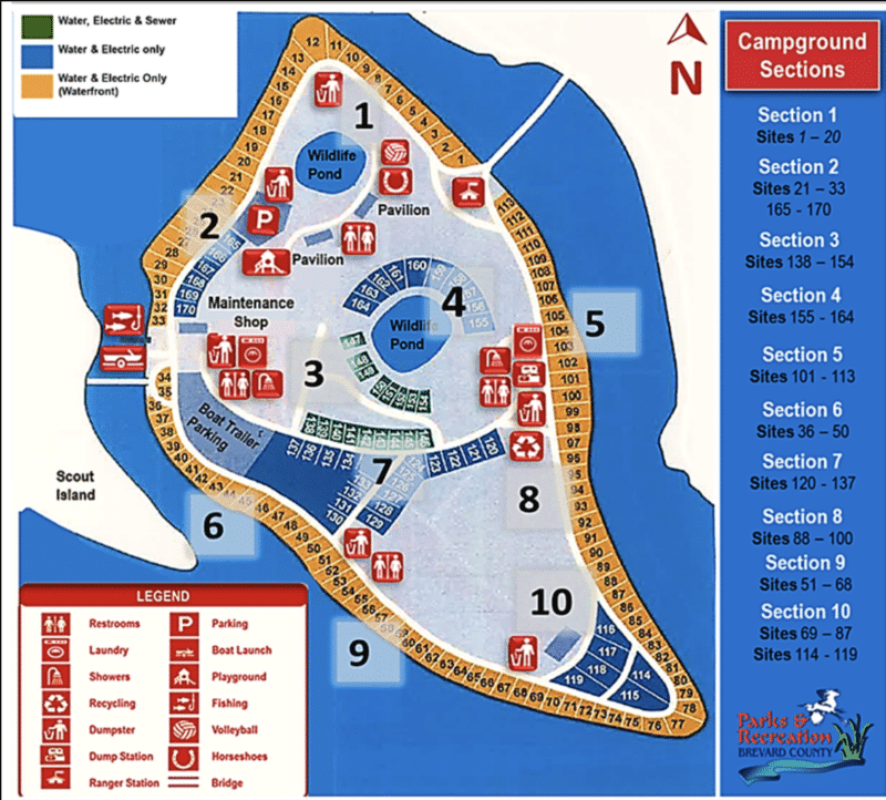 long-point-map long point park long point map Long Point Park is a delightful island campground near Sebastian Inlet