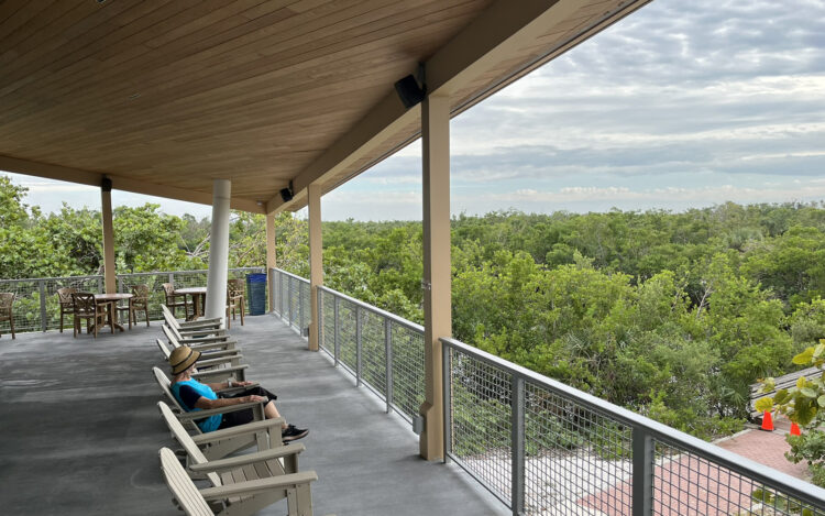 The Discovery Center at Lovers Key State Park has a shaded second-story space where you can relax and enjoy the view. It also has shady picnic tables. (Photo: David Blasco)