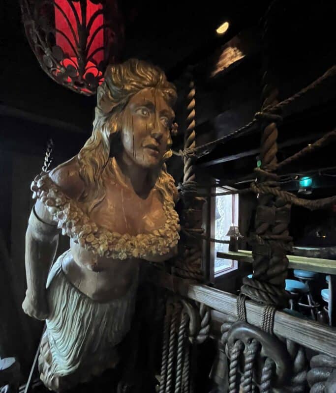 Our favorite way to visit the historic Mai-Kai restaurant: Come for happy hour; see the gardens 25 The Molokai Bar is designed to look like an old schooner at the Mai-Kai Restaurant in Fort Lauderdale. (Photo: Bonnie Gross)