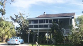Georgia State Park cabins: This stilt house at Fort McAllister hardly qualifies as a 