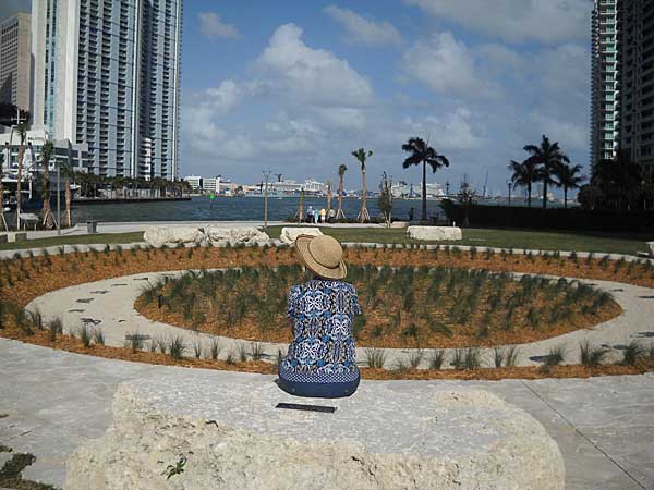Miami Circle Park view in downtown Miami 