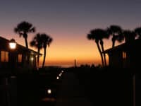 Best Florida beach towns: Sunset on Nokomis Beach.
