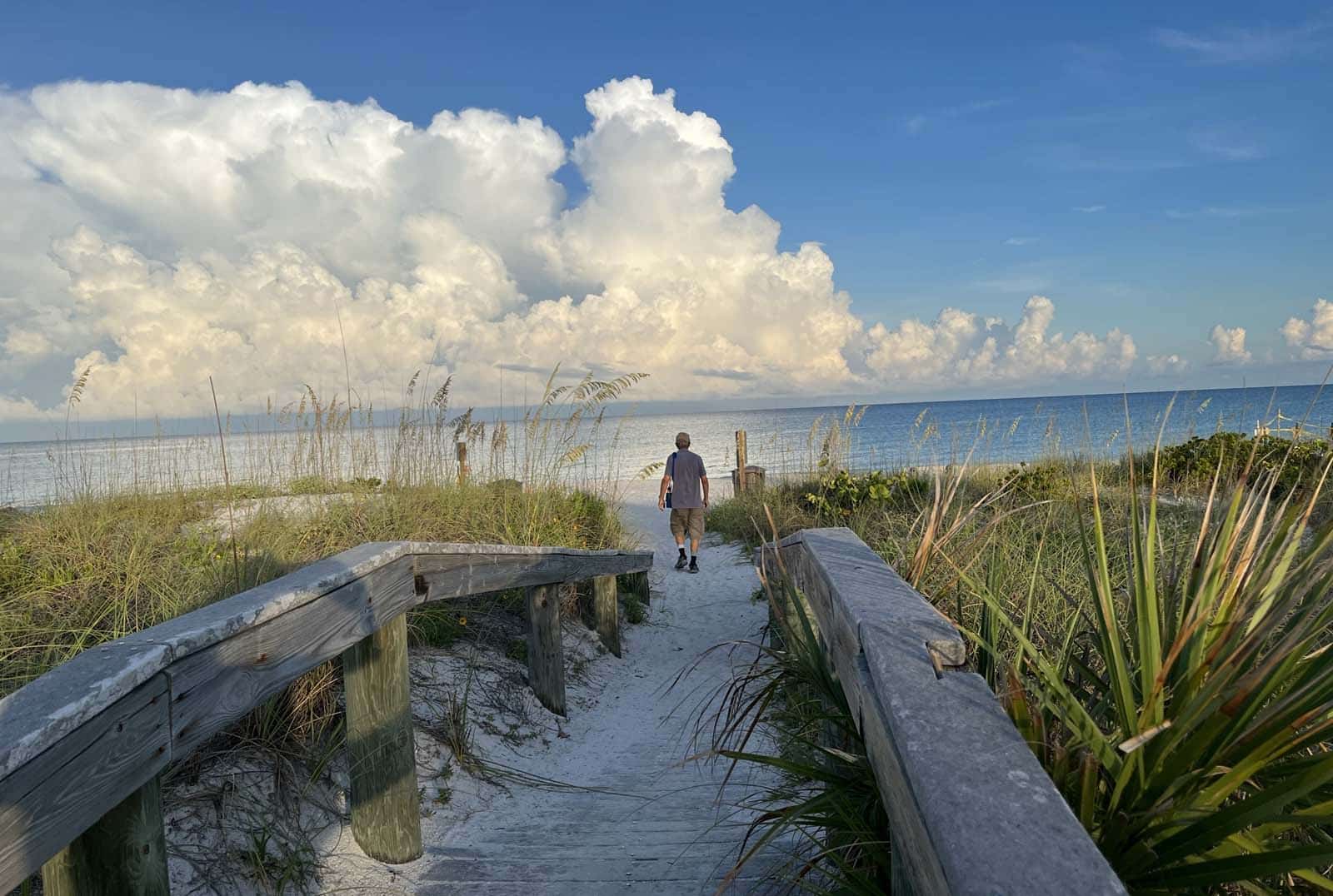 A morning walk on Pass-a-Grille beach. (Photo: Bonnie Gross)