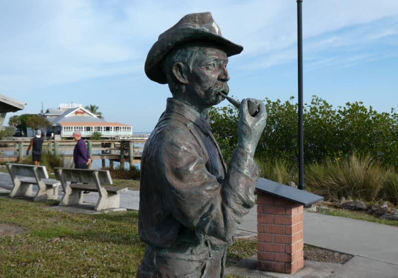 Sebastian: An old Florida river town and great base for kayaking and exploring 4 We enjoyed all the attention along the riverfront to environmental education. This is a statue of the first warden at Pelican Island, the first national wildlife refuge in the United States. (Photo: David Blasco)
