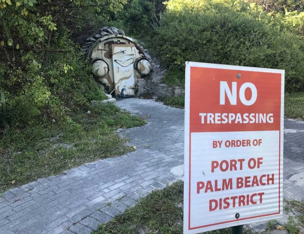 Peanut Island is the site of a Cold War fallout shelter built for President John F. Kennedy. It is no longer open to the public to tour nor is there any signage about it, but it's not difficult to find. (Photo: Bonnie Gross)
