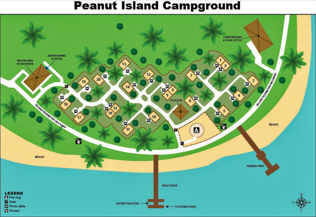south florida camping peanut island