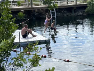 Things to do in the Lower Keys: Take the plunge at the swimming hole at the new Pine Channel Nature Park on Big Pine Key. (Photo: Bonnie Gross)
