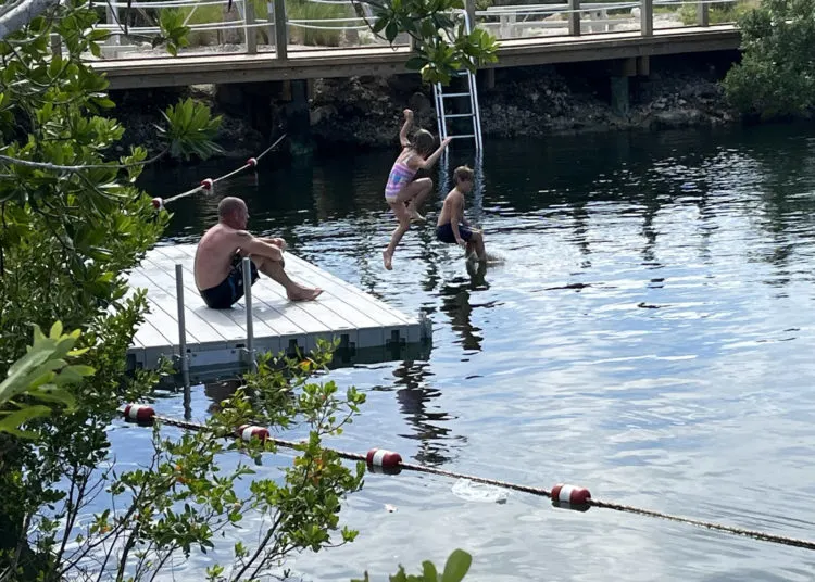 Florida Keys parks: Take the plunge at the swimming hole at the new Pine Channel Nature Park on Big Pine Key. (Photo: Bonnie Gross)