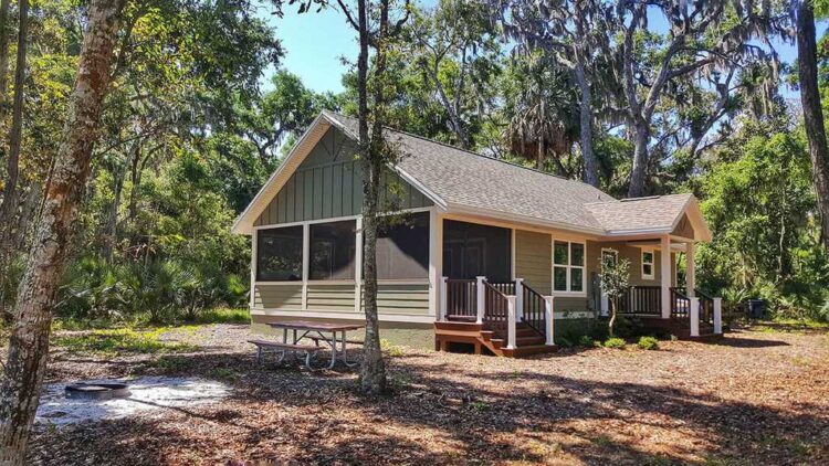 Cabin at Princess Place Preserve in Palm Coast in Flagler County.