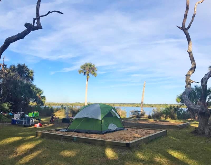 Campsites at Princess Place Preserve in Flagler County are beautifully situated in the forest, some with waterfront views. (Photo: Bonnie Gross)