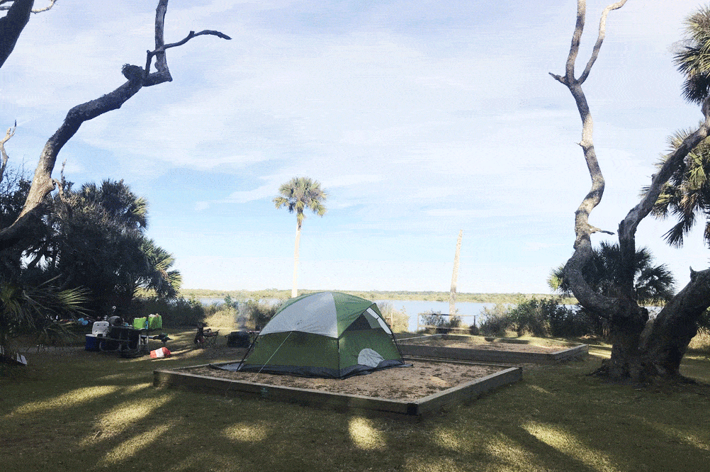 Campsites at Princess Place Preserve in Flagler County are beautifully situated in the forest, some with waterfront views. (Photo: Bonnie Gross)