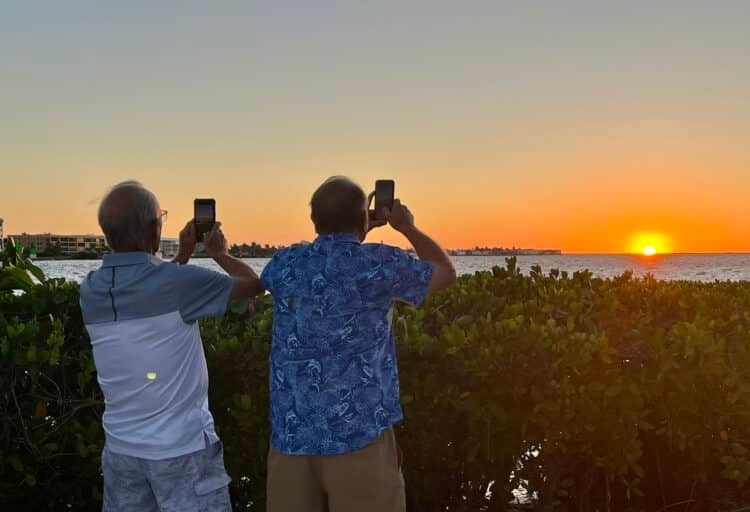 Punta Gorda: Seven things to do for a perfect getaway itinerary 3 At the Sunset Beach Club at Fishermen's Village, everyone tries to capture the beauty. (Photo: Bonnie Gross)