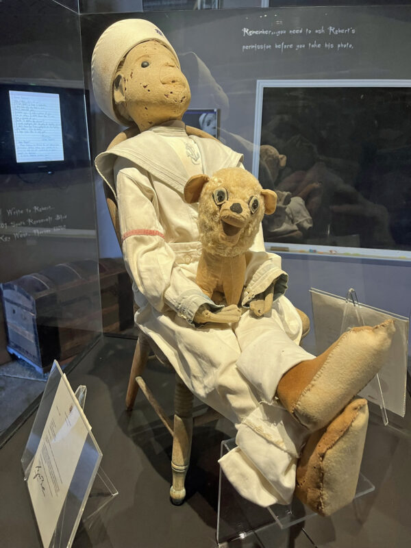 Haunted places in Florida: Robert the Doll at the Fort East Martello Tower Museum. (Photo: Bonnie Gross)