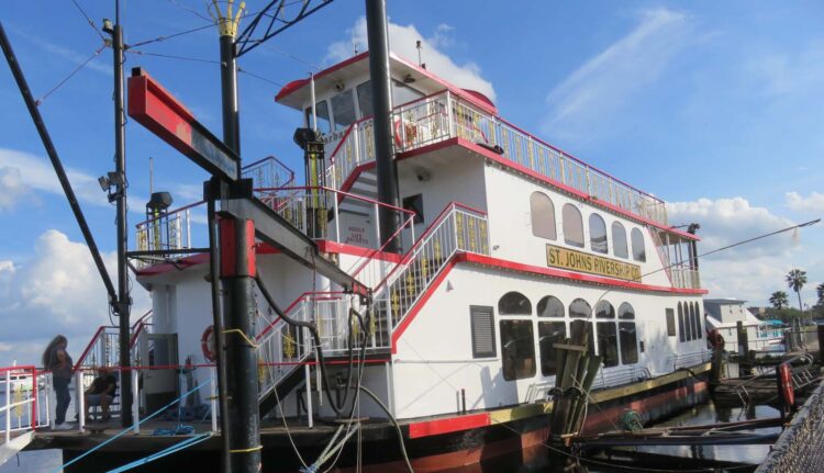 Things to do in Sanford Florida: The St. Johns Rivership is a paddlewheel boat that offers lunch and dinner cruises. (Photo: Bonnie Gross)