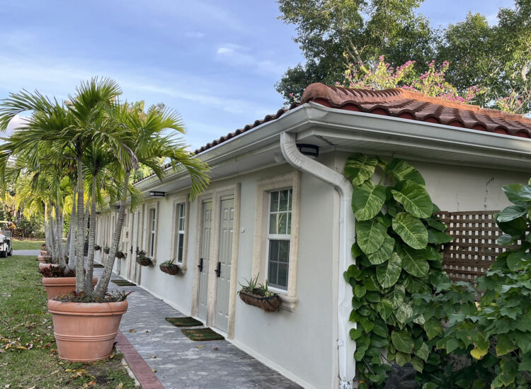 Six rooms are located in what is called the Villa Ascona. It's a motel-like building in the pool area; the rooms were recently redone and are very nice. The two-bedroom suites are in the main hotel on the first floor. (Photo: Bonnie Gross)