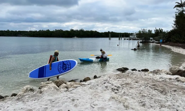 Kayaking Marathon and Boot Key: The put-in site on Sister Creek adjacent to Sombrero Beach. (Photo: Bonnie Gross) 
