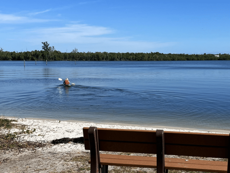 St. Lucie Inlet Preserve: Kayak to wild island and beach 5 Kayak trail launch site is across the Intracoastal from St. Lucie Inlet Preserve State Park (Photo: Bonnie Gross)