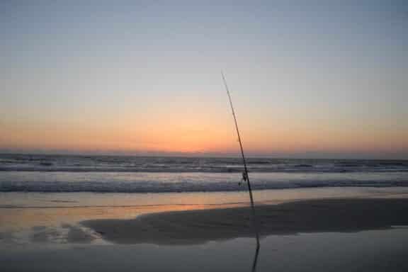 surf fishing florida at dawn