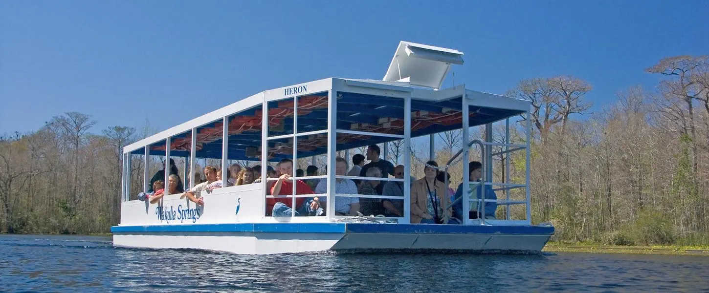 Florida boat tours: The historic boat ride at Wakullah Springs. (Photo courtesy Florida Park Service.)