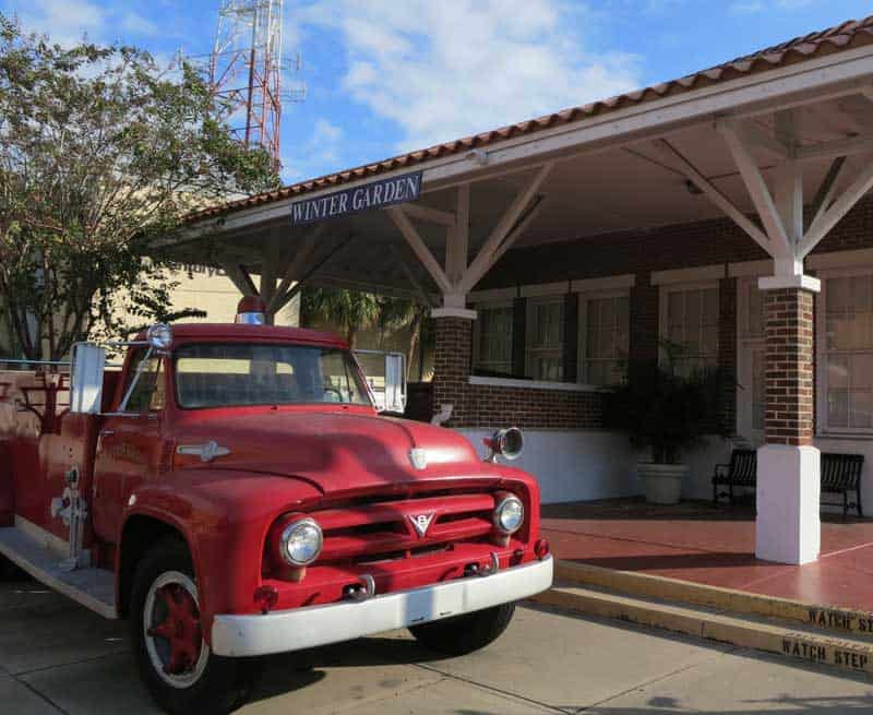 Things to do in Winter Garden: The Winter Garden Heritage Museum, a free downtown museum, has an old fire truck, a tractor and caboose and exhibits on citrus and Lake Apopka. (Photo: Bonnie Gross)