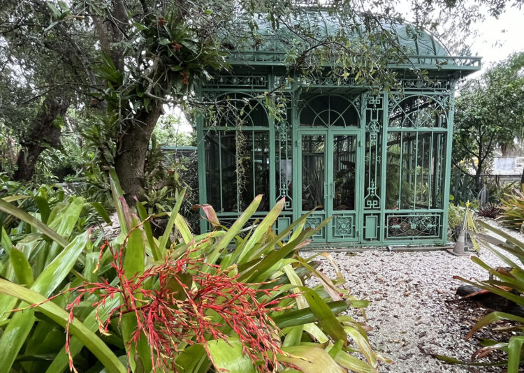 The ornate conservatory buildings used in the garden add to its beauty. (Photo: Bonnie Gross)